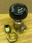 Barnes & Jones Model 88 Brass Steam Radiator Valve W/ Bakelite Handle. Fixed Price $50.00.