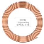 Copper Tubing 3/4" Od X 0.687" Id 25 Ft 99.9% C12200 Astm B280 T2. Fixed Price $148.90.