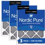 18X24X1 (17 1/2X23 1/2) Furnace Air Filters Merv 12 Pleated Plus Carbon Pack. Fixed Price $58.99.