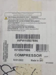 WPW10507886 /W10233960 Whirlpool Refrigerator Compressor Kit. Fixed Price $150.00.