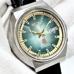 Seiko Advan 6106 7570 Automatic Timepiece Wristwatch Green Dial Vintage. Fixed Price $510.20.