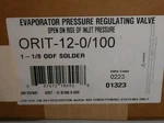Sporlan 901590 ORIT-12-0/100 Evaporator Pressure Regulating Valve 1-1/8 Odf. Fixed Price $599.00.