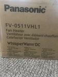 Panasonic FV-0511VHL1 110CFM 0.7 Sone Exhaust Fan With Heater And Light Read. Fixed Price $180.00.