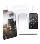 Splendid Upper Mirror Glass For Chevy Kodiak, Gmc Topkick, Flat, Heated. Fixed Price $49.78.