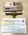 New Henry Valve Co. 900204 Wp 500 Psig 1/2 Od Solder Refrigerant Ball. Fixed Price $42.68.