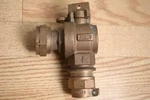 Mueller 1" Angle Meter Swivel Ball Valve With Lock Wing. Fixed Price $75.00.