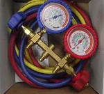 Imperial 421-C Refrigeration & Air-conditioning Manifold Gauge Set 2-VALVE Usa. Fixed Price $69.00.