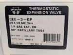 Sporlan CEE-3-GP Thermostatic Expansion Valve, 3/8X1/2 Sae, 1/4 Eq, 60IN Cap. Fixed Price $299.99.