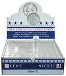 Box Of 100 H.e. Harris / Whitman Round Coin Tubes For Cent -#28820. Fixed Price $68.99.