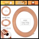 Goory Copper Tubing 3/4" Od X 10 Acr Refrigeration Hvac Soft Coil. Fixed Price $107.99.