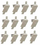12 Stainless Steel Shelf Support, Pilaster Clip Square Slot Traulsen 344-08982-0. Fixed Price $16.99.
