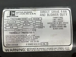 Emerson Direct Drive Fan & Blower Duty Motor K63TXWD-2328 Hp 3/4B 1075RPM 6.0A. Fixed Price $129.99.