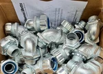(25-PK) Thomas & Betts 90 Deg Flexible Conduit Connector Liquidtight 1/2" 5252. Fixed Price $114.99.