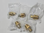 Jmf Compression Connector 1/4" X 1/2" Dia. Mpt Yellow BRASS-5 Pack. Fixed Price $24.99.