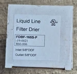 FDBF-165S-P, Fhp 860-006, Filter Drier. Fixed Price $37.00.