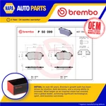Brake Pads Set Fits Mercedes SLC43 Amg R172 3.0 Rear 2016 M276.822 Brembo New. Fixed Price $71.10.