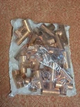1/2" Copper Tee Fittings 25PC Mueller. Fixed Price $22.99.