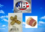 Jb Industries Vacuum Pump Intake Cross, PR66-3/4, 1/2", 3/8" & 1/4" Male Flare. Fixed Price $39.99.