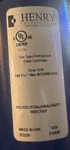New In Box Henry Valve Company 815030 Tee Type Filter-drier Cartridge (E-24). Fixed Price $139.00.